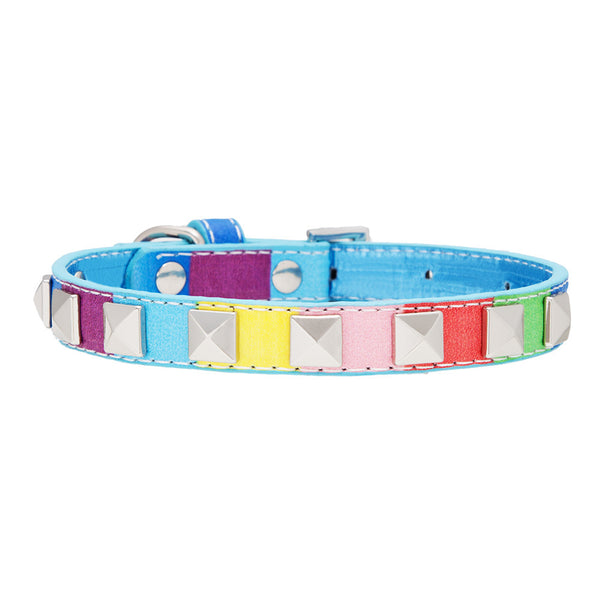 Multicolor Dog Collar - Studded